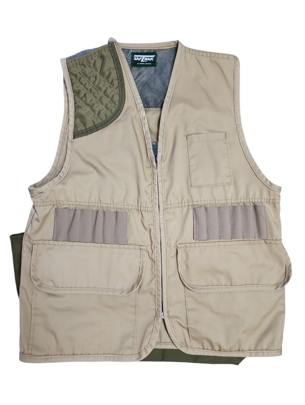 SafTbak Vest Mens Small Brown Up Hunting Shooting Game Size Small
